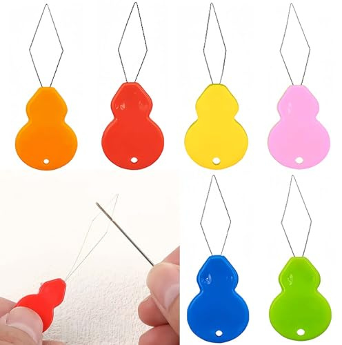 Lot de 15 enfile-aiguilles en plastique pour machine à coudre manuelle, enfile-aiguille simple pour outil de couture à la main