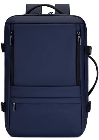 35 l handbagage resväska, expanderbar flyggodkänd weekendväska, BLÅ, One Size, Avslappnad