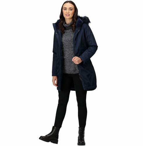 Regatta Womens Lyanna Waterproof Parka Jacket - Navy - 14
