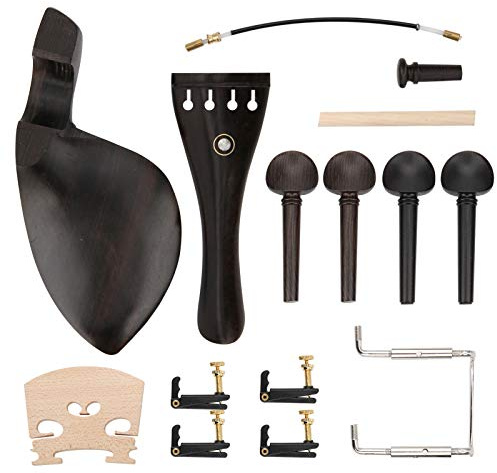 Kit di Montaggio per Violino, Accessori per Violino, Puntale, Mentoniera, Colonna Sonora, Ponte, per professionisti e dilettanti