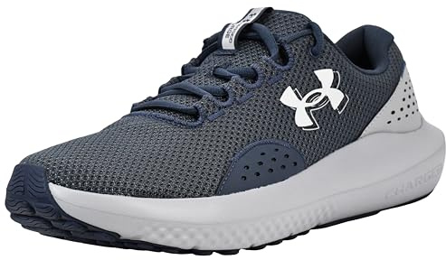 Under Armour Men's Charged Surge 4 Sneaker, (044) Downpour Gray/Mod Gray/White, 12