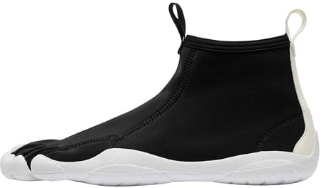 Vibram Men's FiveFingers V-NEOP | Barefoot Casual Shoes for Everyday Wear & Comfort, Black/White, 43 EU / 9.5-10 US
