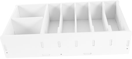 COMPUKAS Bandeja De Monedas y Billetes Para Cajón Grande 7 Compartimentos, Organizador De Dinero De Escritorio Resistente Para Oficina y Tienda