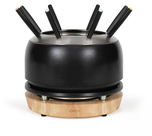 Livoo - Apparecchio per fonduta XXL DOC339-2,5L - 1200W, senza PFAS, 8 persone