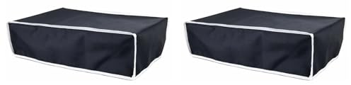 Akfldms 2X Cover Orizzontale Stile Semplice per Console di Gioco Proteggi Copertura Antipolvere per Giochi Accessori da Gioco,Nero