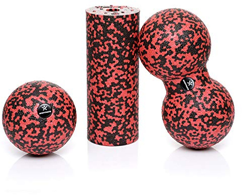 BODYMATE Mini Kit per Fasce Mini Foam Roller L15xD6 cm, Palla Ø 8 cm e Duo Ball Ø 8 cm