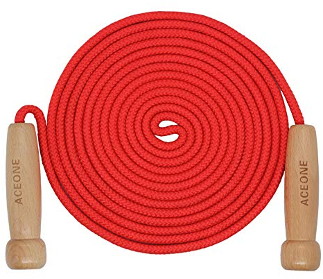 Lange Springseil, 5M Rot Springseil für Mehrspieler, Gruppen Seil für Erwachsene Seilspringen