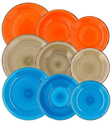 Quid Vita Vajilla Ceramica 18 Piezas-p Personas Multicolor, Estandar