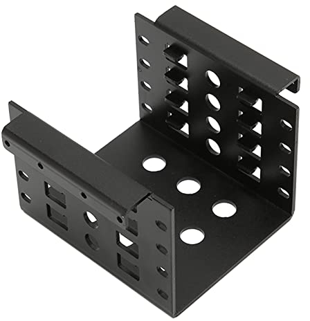 KIMISS 2.5In Hard Drive Cage Hard Drive Rack Hdd Mounting Rack Aluminium Alloy Hollow Design High Hardness for Ide Hdd Ssd (Black)