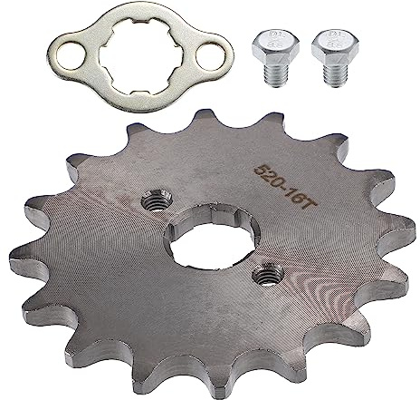 X AUTOHAUX 1 set 520 Style 16 denti ID 20mm moto pignone motore anteriore adatto per 50cc 70cc 110cc 125cc moto Dirt Pit Bike Mini Bike ATV