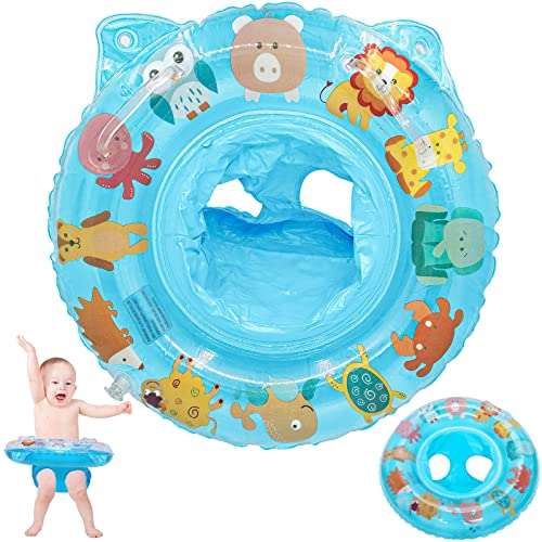 KEELYY Schwimmring Baby, Schwimmsitz Kinder Schwimmreifen Aufblasbarer, Pool Baby Schwimmen Ring, Schwimmhilfe für Kleinkind 6 Monate bis 36 Monate