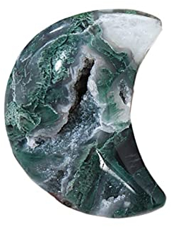 TRUSTTWO CRISTAL NATURAL GREEN MOSS MOSS AGATE DRUXZY CRISTAL CAVA CAVA CANACIONAL DE PIEDRA DE LA LUNA FORMA DE LA MONDICA ARNAMENTARIOS The New