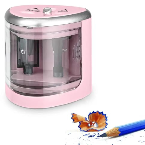 Elektrischer Bleistiftspitzer,Elektrischer Anspitzer,Spitzer Elektrisch,Automatischer Bleistiftspitzer,Elektrischer Bleistiftspitzer für Kinder,Spitzmaschine Elektrisch (Batterien nicht Enthalten)