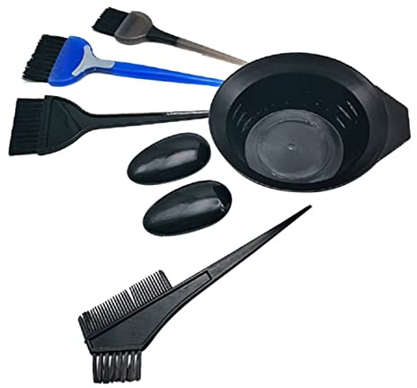 Healeved 7pezzi Strumenti Per Tinture Per Capelli Da Completo Kit Per Colorazione Capelli Lavabile e Riutilizzabile Per Uso Domestico e Professionale