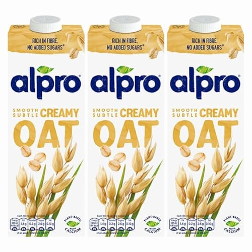 Alprodrink Original Oat Milk 1L x 3, Plant Based Vegan Drink, Long Life UHT Dairy and Gluten Free with Welari Thank You Card | (3pack)