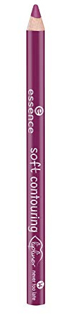 essence soft contouring lipliner, Lip Pencil, Lippenkonturenstift, Nr. 14 never too late, violett, matt, vegan, Nanopartikel frei, entspricht unserem CLEAN BEAUTY Standard (1,2g)