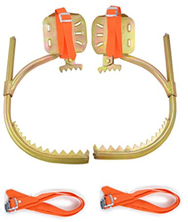 SHXN Herramienta árboles Trepadores Crampones para Trepar,Poste de Madera Zapatos de Hierro Tree Climbing Tool Se Utiliza para El Monitoreo,Monitoreo y Escalada de Frutas,250 Type
