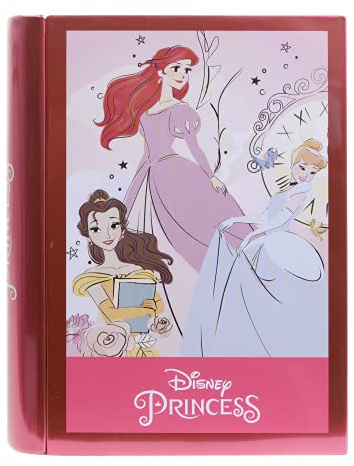 Markwins Princess Enchanting Destinations Book, Libro di Bellezza delle Principesse, Divertente Kit Makeup, Accessori Colorati, Giocattoli e Regali per Bambini