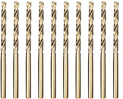 Meccion HSS Cobalt Jobber Drill Bit 10pcs 3.5mm Twist Drill Bit for Drilling Stainless Steel and Metal