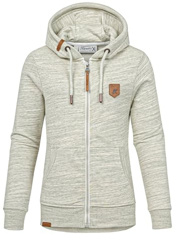 REPUBLIX Damen Sweatjacke Hoodie Sweatshirt Pullover Zipper Jacke RD-020 Grün XL