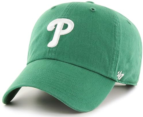 47 MLB Mütze mit grünem Primär-Logo, zum Aufräumen, verstellbarer Riemen, Einheitsgröße für Erwachsene, Philadelphia Phillies, Einheitsgr��e