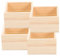 Parliky Scatole Di Legno 4 Pezzi Scatole Di Stoccaggio Cubi Contenitori Di Stoccaggio Contenitori Da Scrivania Organizzatori