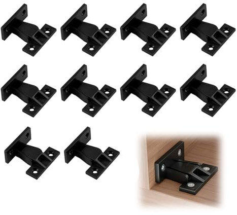 Keku Lot de 10 fixations à emboîter pour plinthe en ABS pour armoires de cuisine, armoire, lit, table