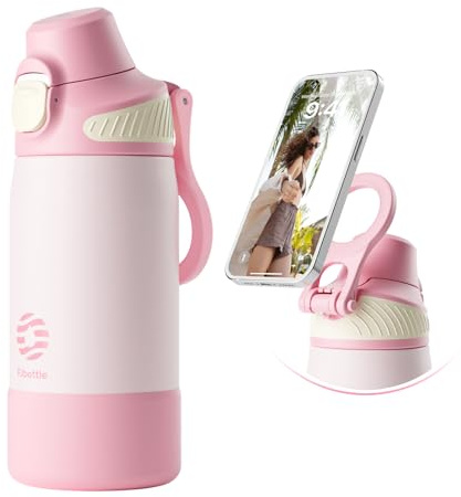 Fjbottle Botella Agua Acero Inoxidable 600ml Térmica con Pajita