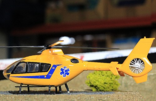 Generic Hubschrauber EUROCOPTER EC135 Notarzt Standmodell 1:34 Maßstab Gelb Erwachsene