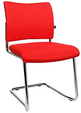 Topstar Besucherstuhl Visit 20 (2er-Set) stapelbar rot
