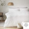 Appletree Signature Dot Garden 100% Cotton Tufted Duvet Cover Set, White, King
