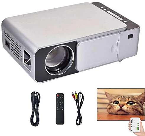 TAYSTE Portable Projector, Art Projector For Adults With Noise Suppression System, 1080p, Smart, Wi-Fi, Projector, Black, Portable Small Projector, Projector For Indoors Home