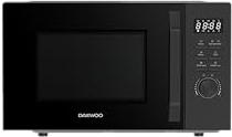 Daewoo MD-FC206GB 2-in-1 Mikrowelle mit Grill, 20 L, 700 W Mikrowellen, 800 W Grill, 8 Automatikprogramme, 5 Leistungsstufen, Timer, Schwarz