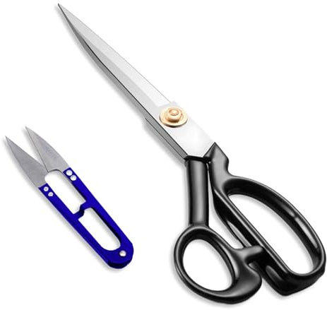 OWLMATE Tijeras de sastre, tijeras para tela, profesionales, tijeras para tela, afiladas, tijeras de coser, para cortar telas, cuero, tela, ropa, arreglos, confección