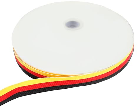 Band Tyskland flagga tyg för armband och hantverk tyg band (Tyskland flagga, 50 meter/1 cm)