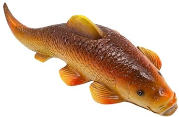 AOOOWER Realistische schwimmende Fischstatue, Teichdekoration, Gartenteichzubehör, Kunstharz, Handwerk, Ornament, Display, Zubehör, schwimmende Fischstatue