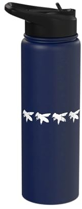 Retro Honeybee Sketch Apiarist Beekeeping Stainless Steel Insulated Water Bottle
