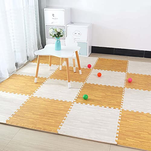 JYHCD Puzzlematte Baby Spielmatte-Krabbelteppich- Schutzmatten Bodenschutz Matten Trainingsmatten Puzzlematten 60X60x1cm Yogamatten Gymnastikmatten, Sportgeräte-Matten,S,8Pcs