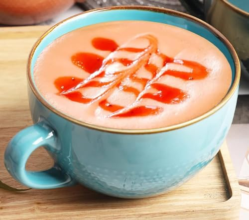 ZPPLD Large Coffee Cups,24 OZ/700ml Ceramic Coffee Mugs with Handle,Large Mugs for Hot Drinks,Giant Mug,Soup Mug,Stoneware Mugs,Cappuccino Cups for Office and Home, Gift and Present