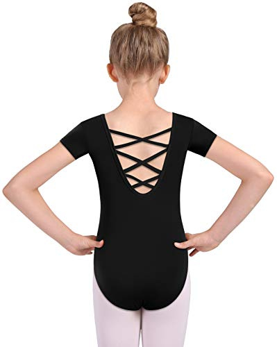 Mulnall Girls Dance Ballet Leotards Criss Cross Dancewear(5027-06-XL)