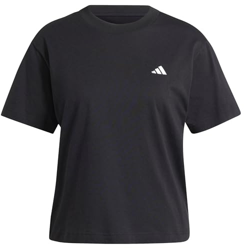 adidas Women's Essentials Small Logo T-Shirt, Black, M