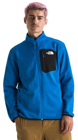 The North Face NF0A897C16Y M Crest FZ Maglia Lunga Uomo Hero Blue/TNF Black Taglia M