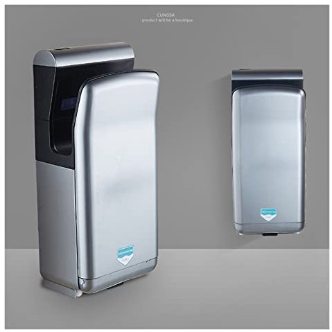 Secadores de manos Secador de manos de alta velocidad Secador de manos de inducción completamente automático Secador de manos rápido de chorro de motor dual de soplado manual de hotel 2000W para Inodo