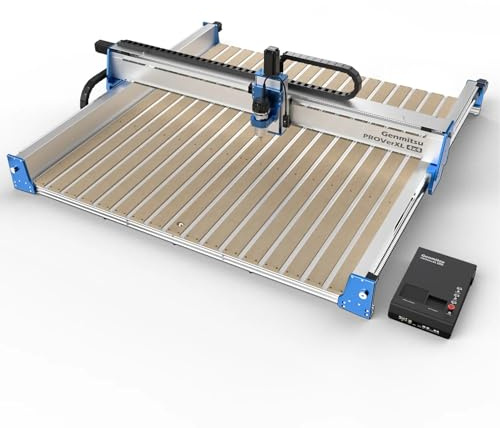 SainSmart Genmitsu PROVerXL 4x4 CNC Machine, 4' x 4' (4-foot x 4 foot) CNC Router Machine, Support Dual Z-Axis, Closed-loop Stepper Motor, for Wood Metal Carving, Work Area 51.18'' x 51.18'' x 4.72''