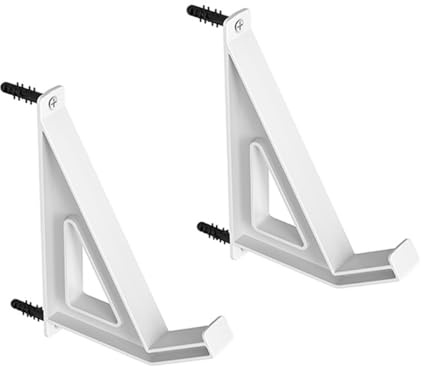 ANCLLO Support Mural Universel pour Tablettes, Claviers, Ordinateurs Portables, Liseuses, Fixation Adhésive Ou À Vis pour Appareils, Épaisseur 3 Cm, Blanc