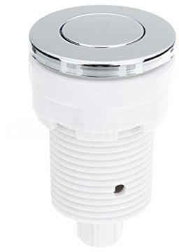 Air Button Switch Pneumatic Multipurpose Home sy Install Massage Bathtub Stainless Steel Push Button Garbage Disposal Spa On Off(1.1inchWhite)