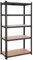 SONGMICS Schwerlastregal, Kellerregal, Lagerregal, 50 x 100 x 200 cm, Regal mit Stahlgestell, bis 600 kg belastbar, 5 verstellbare Ablagen, schwarz GLR050B01
