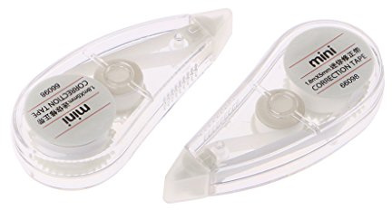 Maybenice 2Pcs Cute Correction Tape Mini Roller White Out Eraser School Office Stationery