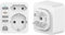 Double Dragon Adaptador de Viaje de Carga rápida 20W 5 en 1 de Francia a Reino Unido | 3 Puertos USB-A y 1 USB-C | Convierte Enchufe de 2 Pines EU para su Uso en Reino Unido, Irlanda, Dubái, Malasia