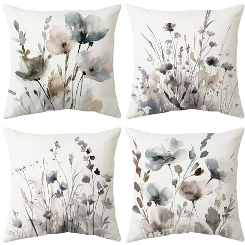 ARNTY Fundas de Cojines 45X45, Juego de 4 Funda Cojin Modernas, Cushion Covers, Cojines Decorativos Ideal para Tapicería de Sofá, Dormitorio y Oficina